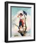 "Playing Pirate,"March 1, 1929-William Meade Prince-Framed Giclee Print