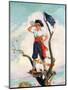 "Playing Pirate,"March 1, 1929-William Meade Prince-Mounted Giclee Print