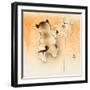 Playing Puppies-Koson Ohara-Framed Giclee Print