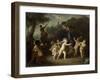 Playing Putti in a Landscape-Hendrik van Limborch-Framed Art Print