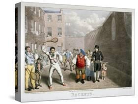 Playing Rackets, Fleet Prison, London, C1825-Theodore Lane-Stretched Canvas