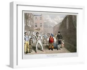 Playing Rackets, Fleet Prison, London, C1825-Theodore Lane-Framed Giclee Print