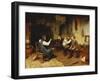 Playing School, 1893-Harry Brooker-Framed Giclee Print