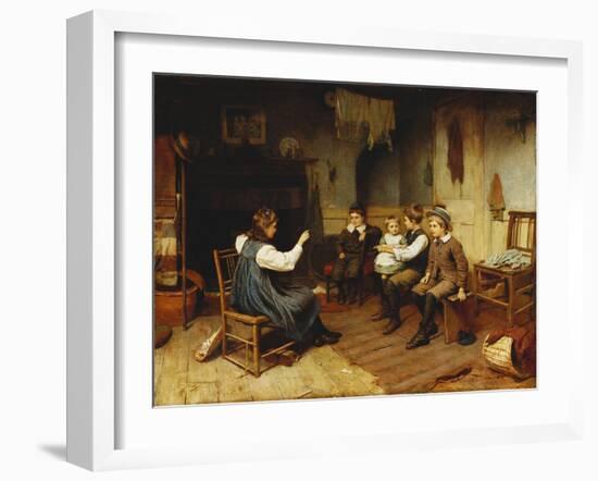 Playing School-Harry Brooker-Framed Giclee Print