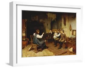 Playing School-Harry Brooker-Framed Giclee Print