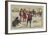 Playing Snowballs-null-Framed Giclee Print