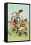 Playing Soccer-null-Framed Stretched Canvas