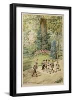 Playing Soldiers-null-Framed Premium Giclee Print