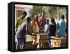 Playing Table Football at Cidade Velha, Santiago, Cape Verde Islands, Africa-R H Productions-Framed Stretched Canvas