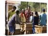 Playing Table Football at Cidade Velha, Santiago, Cape Verde Islands, Africa-R H Productions-Stretched Canvas