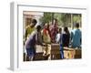 Playing Table Football at Cidade Velha, Santiago, Cape Verde Islands, Africa-R H Productions-Framed Photographic Print