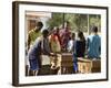 Playing Table Football at Cidade Velha, Santiago, Cape Verde Islands, Africa-R H Productions-Framed Photographic Print