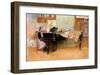 Playing the Piano-Carl Larsson-Framed Art Print