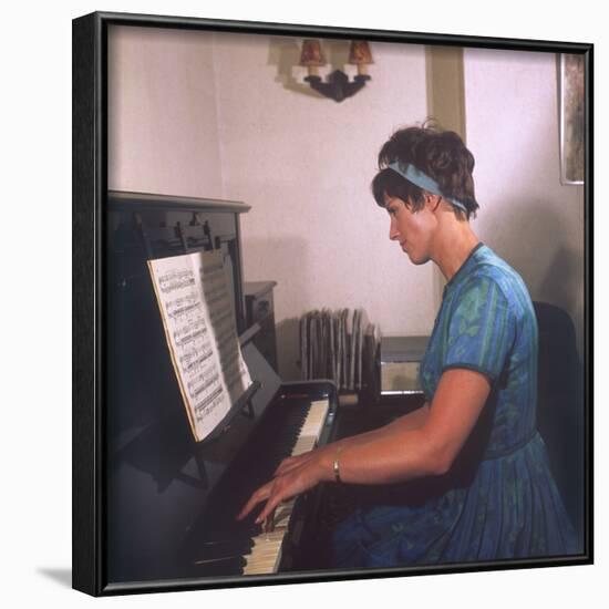 Playing the Piano-null-Framed Photographic Print