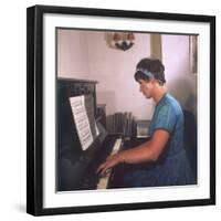 Playing the Piano-null-Framed Photographic Print