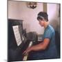 Playing the Piano-null-Mounted Photographic Print