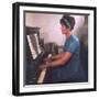 Playing the Piano-null-Framed Photographic Print