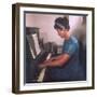 Playing the Piano-null-Framed Photographic Print