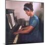 Playing the Piano-null-Mounted Photographic Print