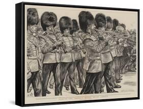 Playing the Queen's Guard to St James's-Charles Paul Renouard-Framed Stretched Canvas