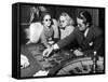 Playing the Roulette Wheel in a Las Vegas Club-Peter Stackpole-Framed Stretched Canvas