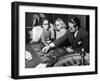 Playing the Roulette Wheel in a Las Vegas Club-Peter Stackpole-Framed Photographic Print