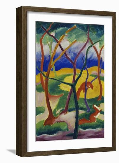 Playing Weasels, 1911-Franz Marc-Framed Giclee Print