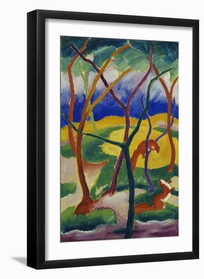 Playing Weasels, 1911-Franz Marc-Framed Giclee Print