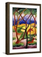 Playing Weasels-Franz Marc-Framed Giclee Print