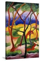 Playing Weasels-Franz Marc-Stretched Canvas