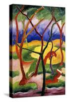 Playing Weasels-Franz Marc-Stretched Canvas