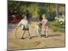 Playing with a Hoop-Victor Gabriel Gilbert-Mounted Giclee Print