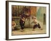 Playing with a Top-Albert Ludovici-Framed Giclee Print