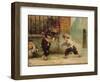 Playing with a Top-Albert Ludovici-Framed Giclee Print