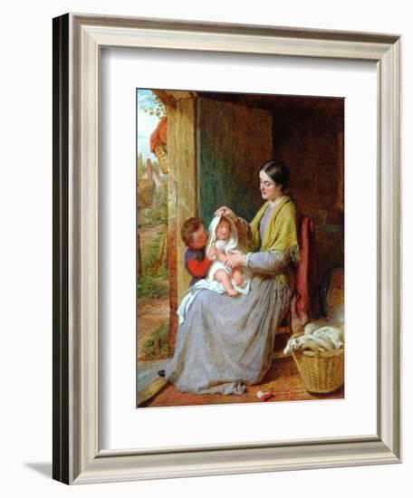 Playing With Baby, 1863-George Smith-Framed Giclee Print