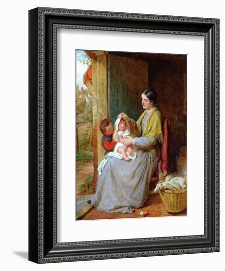 Playing With Baby, 1863-George Smith-Framed Giclee Print