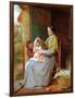 Playing With Baby, 1863-George Smith-Framed Premium Giclee Print