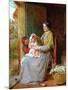 Playing With Baby, 1863-George Smith-Mounted Premium Giclee Print