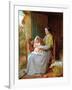 Playing With Baby, 1863-George Smith-Framed Giclee Print