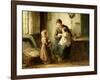 Playing with Baby-Adolf-julius Berg-Framed Giclee Print