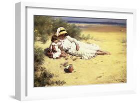 Playing with Mother-William Kay Blacklock-Framed Giclee Print