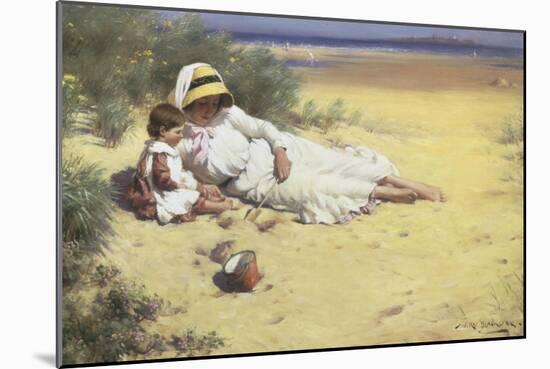 Playing with Mother-William Blacklock-Mounted Giclee Print