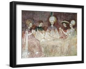 Playing with Tarot Cards-null-Framed Giclee Print