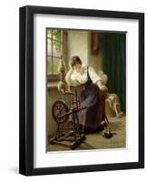 Playing with the Cat-Sondermann Herman-Framed Premium Giclee Print