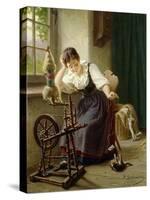 Playing with the Cat-Sondermann Herman-Stretched Canvas