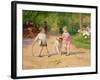 Playing with the Hoop-Victor Gabriel Gilbert-Framed Giclee Print