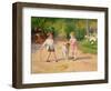 Playing with the Hoop-Victor Gabriel Gilbert-Framed Giclee Print