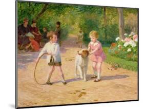 Playing with the Hoop-Victor Gabriel Gilbert-Mounted Giclee Print