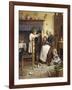 Playing with the Kittens-Joseph Clark-Framed Giclee Print