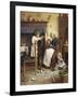 Playing with the Kittens-Joseph Clark-Framed Giclee Print